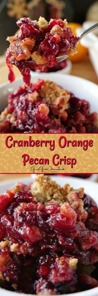 Cranberry Orange Pecan Crisp