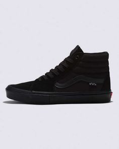 BMX Sk8-Hi Shoe Black High-top Skate Shoes With Padded Tongue, Vans High-top Skateboarding Sneakers With Gum Sole, Urban Vans High-top Skate Shoes, Vans High-top Skate Shoes With Contrast Sole, Vans High-top Sneakers For Skateboarding, Purple Vans, Long Skate, Neon Shoes, Vans Skate