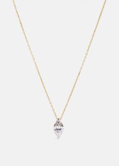 Éternal Marquise Diamond Necklace – KATKIM Marquise Diamond Necklace, Marquise Jewelry, Silver Earring Cuff, Diamond Jewlery, Diamond Necklace Simple, Art Deco Pendant Necklace, Cartier Necklace, Diamond Necklace Designs, Silver Rings Simple