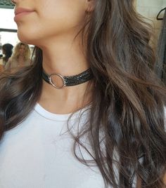 Thick Black Choker, Silver Layer Necklace, Rocker Jewelry, Gold Medallion Necklace, Trendy Chokers, O Ring Choker, Original Jewelry Design, Beautiful Chokers, Multi Chain Necklace