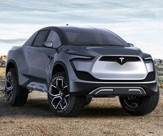 an electric suv is shown in the desert