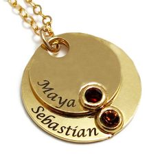 Personalize Gift for Mom, Personalize Name Necklace, Personalize Disc Necklace, Name Birthstone Neck Customized Gold Jewelry Gift, Yellow Gold Birthstone Necklace For Gift, Elegant Customizable Gold Birthstone Necklace, Gold Personalized Round Custom Necklace, Personalized Gold Round Necklace, Round Gold Custom Necklace For Gift, Personalized Round Gold Necklace, Custom Round Gold Necklace For Gifts, Gold Name Jewelry For Mom