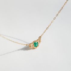 A real show stopper. This necklace gets so much attention at the store, we can only imagine how much attention its wearer would get. Emerald, diamonds and yellow gold - what's not to love?(Pssssst. She will loooove it. Swear.)See Details for item specifics. Catbird Nyc, Emerald Diamond Necklace, Best Selling Jewelry, Catbird Jewelry, Custom Ring Box, Braided Ring, Diamond Free, Popular Jewelry, Itty Bitty