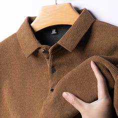 Season:Fall  Winter; Fabric:Polyester; Sleeve Length:Long Sleeve; Look After Me:Washable,Wet and Dry Cleaning; Gender:Men's; Style:Basic,Modern,Comfortable; Elasticity:Micro-elastic; Tops Type:Golf Shirt,Corduroy Shirt,Golf Polos Shirts; Occasion:Holiday,Work,Sports,Casual; Details:Fleece lined; Fit Type:Regular Fit; Pattern:Plain; Design:Buttons; Neckline:Lapel; Listing Date:09/04/2024; Bust:; Length:; Shoulder Width:; Sleeve: Brown Top With Button Closure And Casual Collar, Winter Long Sleeve Shirt With Buttons, Winter Cotton Shirt With Corduroy Collar, Solid Color Button-up Winter Top, Solid Color Winter Button-up Top, Winter Shirt With Button Closure And Casual Collar, Brown Button-up Shirt With Corduroy Collar, Button-up Corduroy Top With Corduroy Collar, Solid Winter Shirt With Button Closure