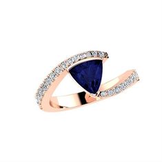 Trillion Diamond Ring, Unique Sapphire Rings, Tanzanite And Diamond Ring, Trillion Diamonds, Garnet And Diamond Ring, Fancy Jewellery Designs, Tanzanite Diamond Ring, Tanzanite Diamond, Diamond Jewelry Designs