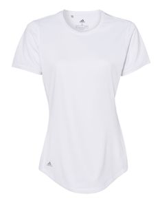 Shop Adidas A377 in White & get instant bulk discounts. This 100.00% Polyester Women T-Shirt is often used for Heat Transfer projects by our customers | Ships Fast | Award-Winning Customer Service.