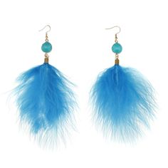 PRICES MAY VARY. UNIQUE large feather tassel earrings for women girls, various colors for choose. Look very chic, sufficient to satisfy your everyday dress up demands MATERIAL: real feather, round crystal, hypo-allergenic earrings hook, comfortable for daily wear SIZE: Large long feather earrings length about 15cm/ 5.9", lightweight WIDE OCCASSIONS: You can wear the feather earrings in daily life which makes your eye-catching, as well as theme party, wedding, dating IDEAL GIFT for Mothers Day, V Elegant Blue Feather Earrings, Feather Earrings For Summer, Summer Tassel Earrings With Ear Wire, Summer Party Earrings With Feathers, Feather Party Jewelry For Summer, Large Feathers, Everyday Dress, Earrings Bohemian, Long Dangle Earrings