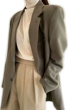 Chic Cardigan, Lapel Blazer, Pure Color, Blazer, Pure Products, Collage, Green, Pins, Color