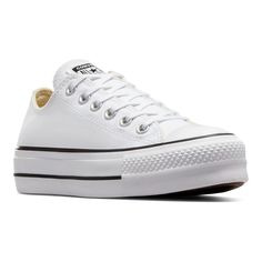 Low Platform Converse, White Converse Platform, White Platform Converse, Women's Platform Shoes, White Low Top Converse, Converse Platform, Low Top Converse, Chuck Taylor All Star Lift