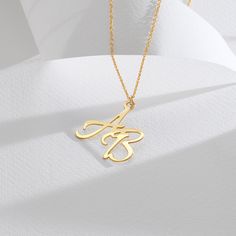 "Customizable Two Styles Nameplate Necklace for Her: Personalized engraved own name necklace gift idea in sterling silver 925, gold, rose gold. The perfect gift for mom, grandma, wife, sister, best friend or yourself. ✨ SIZE & MATERIALS ✨ Material: Sterling Silver 925, 18K Gold Plated Sterling Silver 925, 18K Rose Gold Plated Sterling Silver 925, 18K Gold Vermeil Plated Sterling Silver 925 Thickness: 0.7 mm / 0.03\" Measurements: 24.89 mm x 26.92 mm / 0.98\" x 1.06\" Chain style: Cable chain Cha Classic Initial Necklace For Mother's Day Gift, Personalized 14k Gold Initial Necklace For Mother's Day, Classic Customizable Initial Pendant Necklace, Gold Initials Name Necklace For Mom, Gold Initials Name Necklace As Gift For Mom, White Gold Initial Pendant Name Necklace As Gift, White Gold Initial Pendant Necklace For Gift, 14k Gold Initials Necklace For Mother's Day, Personalized Yellow Gold Initial Necklace For Mother's Day