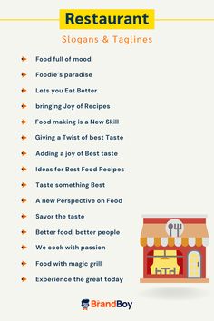 Catchy Restaurant Slogans And Taglines Honey Cafe, Restaurant Promotions, Coffee Shop Business, Restaurant Poster