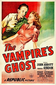 an old movie poster for the vampire's ghost