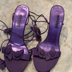 Beautiful Purple Heels From Dillard’s. Never Worn Purple Heels Wedding, Dark Purple Heels, Purple Quince, Purple High Heels, Purple Heels, Shoes Purple, Purple Outfits, Purple Shoes, Metallic Heels