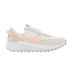 Find NIKE Wmns Waffle Debut 'light Soft on Editorialist. Wmns Waffle Debut 'Light Soft Pink' Nike Athleisure Running Shoes With Rubber Waffle Outsoles, Nike Waffle Debut, Nike Waffle, Soft Pink, Low Top, Waffles, Top Sneakers, Pink White, Nike Women