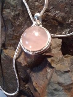 Small But Beautiful Rose Quartz Pendant on an 18 silver chain is a dainty and lovely gift for any woman Dainty Rose Quartz Pendant Jewelry, Homemade Pendant, Silver Rose Quartz Necklace For Gift, Round Rose Quartz Pendant Jewelry Gift, Rose Quartz Gemstone Pendant Necklace, Pink Rose Quartz Round Pendant Jewelry, Dainty Pendant, Rose Quartz Pendant, Rose Quartz Necklace