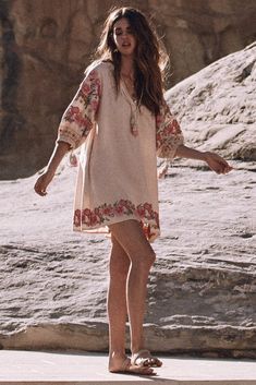 Women Oversized Embroidery Long Sleeve Loose Gypsy Casual Bohemia Dres – ebuytrends Mini Skirt Fall Outfit, Boho Bottoms, Formal Mini Dress, Bohemia Dress, Boho Dress Short, Burgundy Casual Dress, Trendy Embroidery, Gorgeous Maxi Dresses, Beach Fabric