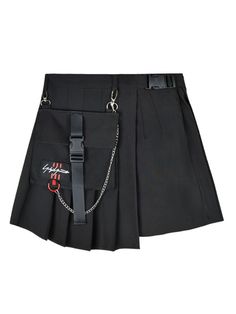 🌷 If you are looking at some special skirts, CutieKill is definitely a nice choice for you. Since 2016, we focus on selling various skirts in different design, inclusive sizes, good quality, great customer service. 🖤 Harajuku goth cool girl pant-skirt is a new innovative pant-skirt design. In the front, it is covered by irregular layer which can be turned over. The most fashion point is the chain pocket hung with metal buckles. Pocket Bag and Chain can be removed. Inside waist is stretchy, while outside waist with a plastic buckle is adjustable. ❣️Skirt in Plus Asian Size: The waist part is specially designed. While the back part is elastic waist, a lot of give, the front part is smoothy, not affecting the appearance. (check pictures) Unit: CM Elastic Waist Hip Length M 60-78 92 40 L 65- Adjustable Skirt, Harajuku Goth, Pant Skirt, Pure Black, Pocket Bag, Skirt Design, Hip Length, Metal Buckles, Skirt Pants