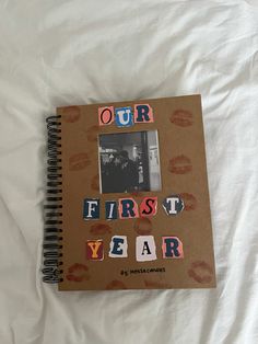 a book with the words our first year written on it