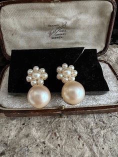 Vintage Faux Pearl and faux pearl cluster Clip on Earrings on a gold plated mount.  Lovely Quality. They have not been worn but it are quite old as many years ago we bought the contents of a small company L F Coverdale that made some of Butler & Wilsons jewellery and this was amongst the treasure trove!  Presented in a quirky re-cycled magazine bag with satin ribbon ( the bags with vary in design due to the make up of the magazine).   Please take a look at our other items, we will combine postag Antique Clip-on Pearl Earrings For Formal Occasions, Vintage Pearl Clip-on Earrings For Formal Occasions, Vintage Clip-on Pearl Earrings As Gift, Vintage Pearl Clip-on Earrings For Gift, Vintage Yellow Gold Clip-on Pearl Earrings, Small Company, Flower Cluster, Pearl Cluster, Pearl Flower