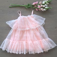 Fun Summer Dress Tulle Dress With Lace And Sequin Detail New With Tags Summer Princess Dress With Ruffles, Summer Princess Ruffle Dress, Princess Style Ruffle Dress For Summer, Pink Ruffle Dress For Dress-up Occasions, Pink Ruffle Dress For Dress-up, Pink Ruffle Dress For Spring Dress-up, Spring Princess Dress With Ruffles And Tulle, Cute Sleeveless Princess Dress For Summer, Pink Tulle Ruffle Dress For Summer