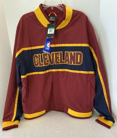 Nike Cleveland Cavaliers Cavs Courtside Jacket NBA Edition RARE NWT $180. Condition is "New with tags". Shipped with USPS Priority Mail. Cavs Logo, Patchwork Diy, Jacket Ideas, Rare Nikes, Cleveland Cavaliers, Nike Dri Fit, Priority Mail, Cleveland, Vest Jacket