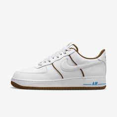 Comfortable, durable and timeless—it’s number 1 for a reason. The classic ‘80s construction pairs with premium details for style that tracks whether you’re on court or on the go. Nike Sets, Nike Air Force 1 07, Blue And White Style, Air Jordan 3, Mens Nike Air, Air Force 1 Low, Best Sneakers, For A Reason, Hats For Sale