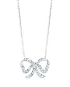 Roberto Coin 18K White Gold Tiny Treasures Diamond Bow Necklace, 16-18 Dr Barbara Sturm, Beauty Bath, Barbara Sturm, Gold Heart Studs, Body Brush, Diamond Bows, Pearl Jewelry Necklace, Bow Necklace, Cultured Pearl Necklace