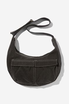 CAMERON CRESCENT CROSS BODY BAG Black Hobo Bag With Pockets For Daily Use, Trendy Hobo Bag With Pockets For On-the-go, Casual Bags With Flat Pocket For On-the-go, Black Hobo Bag With Pockets For On-the-go, On-the-go Hobo Shoulder Bag With Pockets, Black Canvas Hobo Bag With Pockets, Black Hobo Bag With Pockets For Everyday Use, Black Canvas Shoulder Bag With Pockets, Everyday Black Shoulder Bag With Pockets