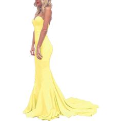 Beautiful Yellow Evening Gown New With Tags/Tried On For Photos 100% Polyester Size 2 Built In Bra Padding/Strap Light Boning Through Bodice Stock Photo Is Of Similar Style Tags: Pageant Wedding Guest Bridesmaid Prom Ball Masquerade Black Tie Events Formal Dance Party Neon Yellow Prom Dress, Yellow Evening Gown, Silk Formal Dress, Neon Prom Dresses, Red Evening Gown, Maxi Prom Dress, Ombre Prom Dresses, Top Bustier, Black Homecoming Dress