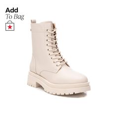 in stock Trendy Beige High Ankle Lace-up Boots, Spring Beige Lace-up Combat Boots, Beige High Ankle Combat Boots For Spring, Beige Lace-up Combat Boots For Spring, Beige Lace-up Synthetic Boots, Trendy Beige Lace-up Combat Boots, Beige Leather Combat Boots For Spring, Spring Beige Round Toe Combat Boots, Beige Synthetic Ankle Boots