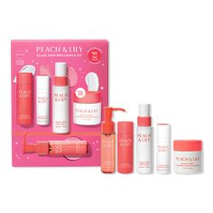 Limited Edition Glass Skin Brilliance Kit - PEACH & LILY | Ulta Beauty Mini Essentials, Peach Lily, Eye Vitamins, Peach And Lily, Essentials Set, Skincare Essentials, Makeup Bag Organization, Foundation Shades, Skin Essentials