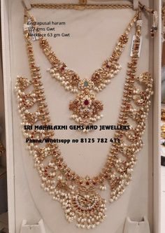 Gutta Pusalu Jewellery, Pusalu Jewellery, Wedding Necklace Designs, Hair Jewelry Gold, Gold Wedding Necklace, Wedding Hair Jewelry