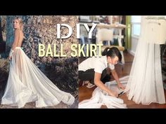 BALL SKIRT TUTORIAL | Removable Skirt - YouTube Removable Bridal Skirt, Over Skirt Gown, Diy Detachable Tulle Skirt, How To Make A Detachable Skirt, Tulle Overskirt Diy, Detachable Overskirt Pattern, Detachable Skirt Pattern, Diy Detachable Skirt, Diy Overskirt