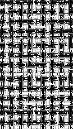 an abstract black and white pattern that looks like it is made up of many squares