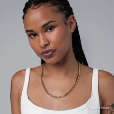 Omnia – Vitaly Minimalist Cuban Link Necklace With Adjustable Chain For Everyday, Curb Chain Link Necklace For Layering, Layering Curb Chain Link Necklace, Classic Cuban Link Chain Necklace For Everyday, Minimalist Cuban Link Necklace For Everyday Use, Everyday Minimalist Cuban Link Necklace, Minimalist Everyday Cuban Link Necklace, Trendy Necklaces For Everyday Use, Trendy Necklaces With Lobster Clasp For Everyday Use