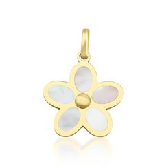 14K YELLOW GOLD MOTHER OF PEARL FLOWER PENDANT OR NECKLACE Pendant Dimension : 13.50mm Here is a dainty, delicate and simple, yet classy Flower Pendant or Necklace. This is 14k Solid Yellow Gold. ( We do not sell filled or plated jewelry) Perfect for everyday use. ---Absolutely stunning. Comes in a gift box.  ---Return Policy--- -You may return the unused item in its original condition for a full refund  within 14 days of items receipt date. - No Questions  Asked ! 100% Money Back Guarantee  -Be Yellow Gold Flower Charm Necklaces, Yellow Gold Flower Necklaces With Charms, Yellow Gold Flower-shaped Necklaces With Charms, Yellow Gold Flower-shaped Necklace With Charms, Mother's Day Yellow Gold Flower Pendant Necklace, Yellow Gold Flower-shaped Jewelry With Charms, Yellow Gold Flower Necklace With Charm Pendant, Yellow Gold Flower Pendant Necklace With Charm, Yellow Gold Flower Necklace With Flower Charm