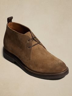 Designed for adventure, this ultra-versatile chukka-style boot has a distinctive crepe sole and luxurious suede construction that gets better with every wear.  Designed with lightweight, durable OrthoLite® performance insoles for breathable cushioni Classic Suede Desert Boots With Vibram Sole, High-top Suede Desert Boots With Vibram Sole, Suede Chukka Boots With Vibram Sole, Classic Suede Chukka Boots With Vibram Sole, Suede Desert Boots With Vibram Sole, Suede Ankle Desert Boots With Vibram Sole, Suede Work Boots With Rubber Sole For Walking, Suede Chukka Boots With Rubber Sole For Walking, Suede High-top Chukka Boots With Vibram Sole