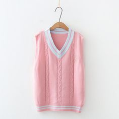 Kawaii And Fresh Vest And Shirt Two-pieces PN4215 ●Size: Vest :Length 62 cm,bust 98 cm,shoulder 41cm. Shirt:Length 59 cm,bust 98 cm,shoulder 40 cm. sleeve 56 cm. ●Material:cotton,including the bownot. (Please allow 1-3cm differs due to manual measurement.As different computers display colors differently,the color of the actual may vary slightly from the above images.Thanks for your understanding.) ●About Shipping: We attach great importance to the orders of each customer and parcel delivery. 1.Processing time: 2-3 business days. 2.Shipping time: 10-15 business days to US, please allow 3-4 weeks shipping to other country.(Shipping times can be affected by variable customs clearance times or public holidays.) Harajuku Style Pink Sweater For Spring, Pink Cotton Vest For Fall, Cute Pink Cotton Vest, Pink Sleeveless School Top, Sleeveless Pink School Top, Sleeveless Pink Top For School, Cute V-neck Summer Sweater, Pink Sleeveless Kawaii Top, Cute Cotton Sweater Vest For Spring