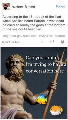 an image of a man holding a stick with the caption'can you shut up? i'm trying to have a conversation here '