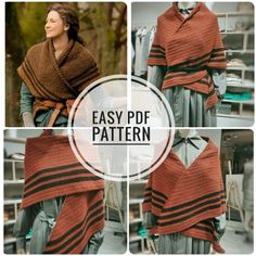 the easy knit shawl pattern is designed to be worn in many different styles and colors