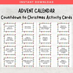 the printable christmas activity cards for kids to use on their own phone or tablet