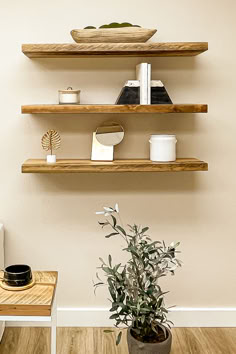 Hardwood floating shelves, kitchen ideas How To Make Floating Shelves, Walnut Floating Shelves, Hang Curtains, Reclaimed Wood Floating Shelves, Floating Shelf Brackets, Rustic Floating Shelves, Reclaimed Lumber, Wood Sample, Shelf Bracket