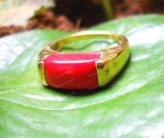 *Material925 Sterling Silver *gemstoneNatural Red Coral *Stone shapeOval Cut *gemstone ColourRed *Gemstone Size6X12 mm *stone weight6.50 CT. *Band Colour22k Gold Plated *Ring For Women & Girls, Men and boy *astrological purposes ring *Please feel free to contact me, I'm very happy to solve your question.          Thank you! Sapphire Ring For Men, Red Coral Stone, Red Coral Ring, Yellow Sapphire Ring, Yellow Sapphire Rings, Coral Ring, Coral Stone, Birthday Ring, Natural Coral