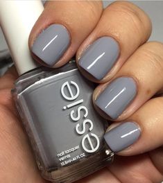 Light Gray Nail Ideas, Grey Nails Design, Light Gray Nails, Nails Grey, Grey Nail, Nails Oval, Grey Nails, Grey Nail Designs, Nail Coat