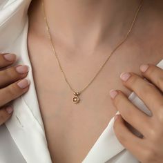 Mini Circle Solitaire Necklace, 14k Gold Necklace, Gold Necklaces, Gift Necklace, Necklace for Women Gift, Necklace for Mom ITEM DETAILS ❆ All our jewelleries are handmade with Love and Care 💓 ❆ Material: 14K Gold. ❆ Gram: 1,96 gr ❆ Each item is made to order. Since all of our products are handmade, there may be -) 10% deviation in the specified weight. ❆ DO YOU LIKE THIS RING? You can get more information about it below but if you have any questions, just send a message. PACKAGING ❆ They are s Yellow Gold Solitaire Pendant Necklace With Birthstone, Elegant Gold Plated Round Birthstone Necklace, Gold Birthstone Necklace With Bezel Setting, Gold Round Cut Birthstone Necklace In Fine Jewelry Style, Gold Round Cut Birthstone Necklace Fine Jewelry, Gold Round Cut Birthstone Necklace, 14k Gold Fine Jewelry Birthstone Necklace With Round Pendant, 14k Gold Round Pendant Birthstone Necklace, Classic Diamond Initial Pendant Necklace Gift