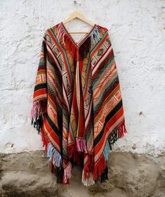 Quechua Collection Peruvian Textiles – Threads of Peru Peruvian Poncho, Knitted Capelet, Alpaca Poncho, Peruvian Textiles, Knit Poncho Sweater, Cowl Neck Poncho, Cape Designs, Cashmere Poncho, Knitted Cape