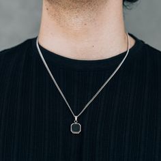 A durable, trendy, and minimalist stainless steel pendant necklace that will not tarnish or rust over time, even when worn in water. 💎Free shipping on all orders💎Waterproof and non-tarnish💎Packaging that is ready to offer as a gift💎Customizable and adjustable chain length The square pendant necklace, a simple and minimalistic necklace This pendant necklace has a simple, minimalistic, and timeless design, which is perfect for your everyday style or to offer as a gift to your boyfriend, cousin Black Stainless Steel Pendant Charm Necklace, Everyday Black Dog Tag Jewelry, Black Dog Tag Necklace For Everyday, Modern Stainless Steel Box Chain Necklace, Everyday Black Dog Tag Necklace, Black Pendant Necklace For Everyday Use, Modern Stainless Steel Necklace With Polished Finish, Modern Stainless Steel Pendant Chain Necklace, Polished Stainless Steel Pendant Necklaces