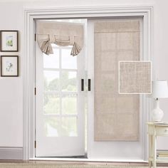 PRICES MAY VARY. WELL MADE：Sold individually, all you need are included in the package. Package includes 1 panel ( each panel measures W 26" x L 68" ) + free sticky strap. This functional curtain has 2 ways to hang, Perfect for patio door/double sliding door/sidelight door/glass door on entry or any other place. EFFORTLESS INSTALLATION: Tool Free and No curtain rod necessary. Please follow our instruction paper, just stick straps to the door frame and paste the sticky stickers to the straps. It Sun Blocking Curtains, Kitchen Patio Doors, Door Blind, French Door Curtain, Curtains For Windows, Door Sidelights, Curtain For Window, Tie Up Curtains, Tie Up Shades