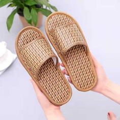 Introducing our stylish and comfortable Rattan Sliders, the perfect addition to your summer wardrobe. These sliders feature a chic and unique design that is sure to make a statement. These rattan sliders are available in a range of sizes to ensure the perfect fit for your feet. They are also easy to slip on and off, making them a great option for those on-the-go. Whether you're lounging by the pool or running errands around town, these Rattan Sliders are the perfect choice for any occasion. Orde Beige Flat Slides For Vacation, Brown Non-slip Slides For The Beach, Comfortable Slip-on Slippers For Vacation, Comfortable Brown Flip Flops For Beach, Brown Slip-on Flip Flops For Summer, Comfortable Brown Flip Flops For Summer, Brown Non-slip Flip Flops For Vacation, Comfortable Brown Summer Flip Flops, Beige Round Toe Slides For Vacation