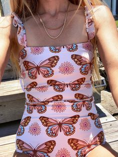 Butterfly Swimsuit, Rad Swim, Cute One Piece Swimsuits, Play All Day, Reversible Top, Cute Swimsuits, Secret Sale, Sandy Beaches, Womens Swim